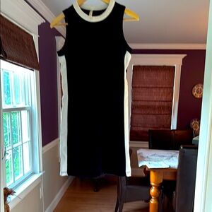 Fabletics Black and White Sleeveless Dress
